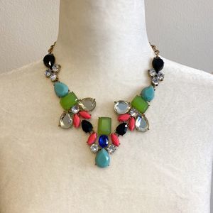 J.Crew Color Collage Statement Necklace